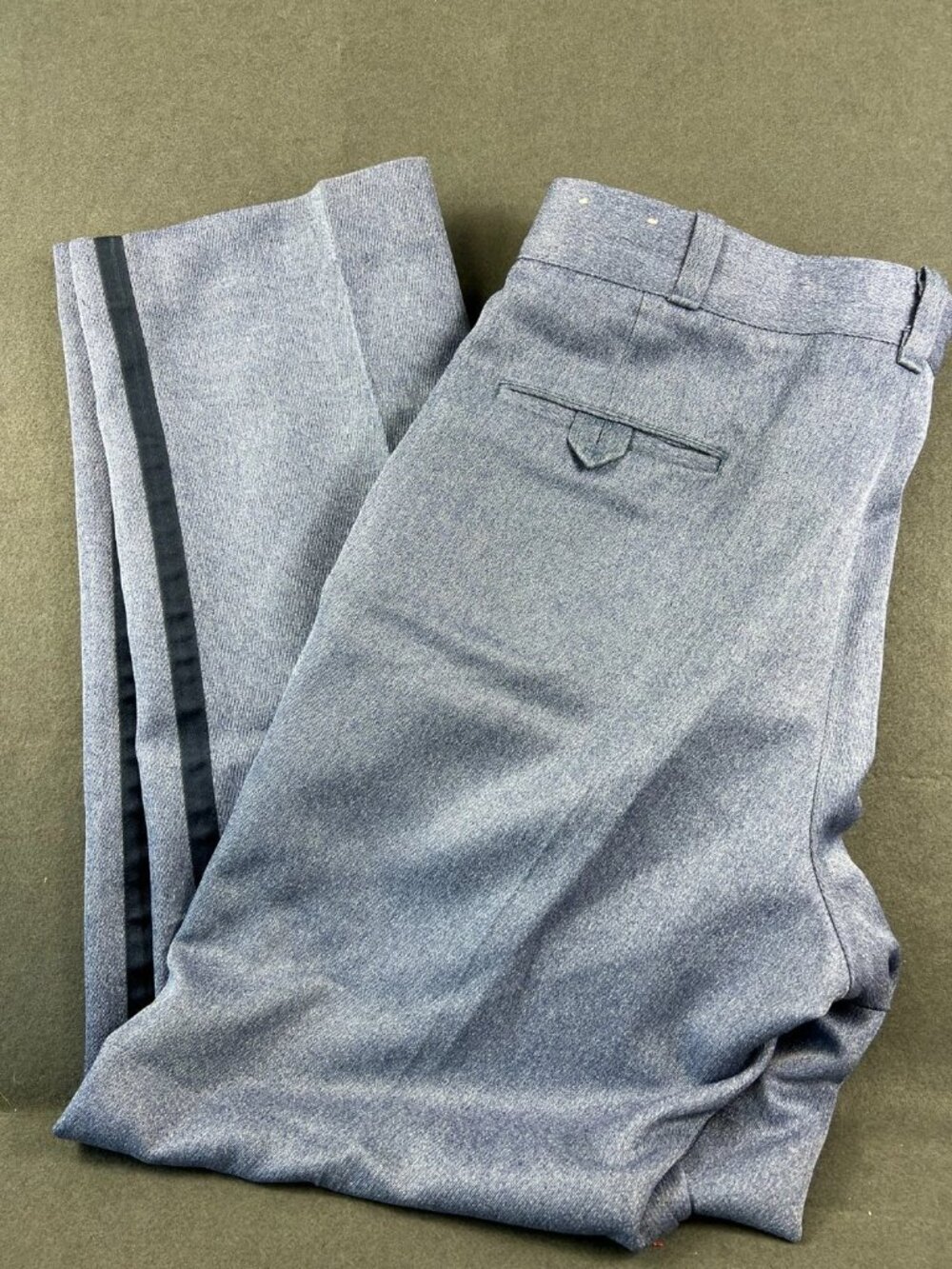 VTG Brookfield Uniforms Men Blue USPS Postal Service Side Stripe Trousers Pants